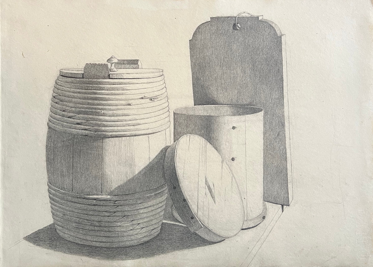 Georgia Skovgaard. Study of barrel and bucket