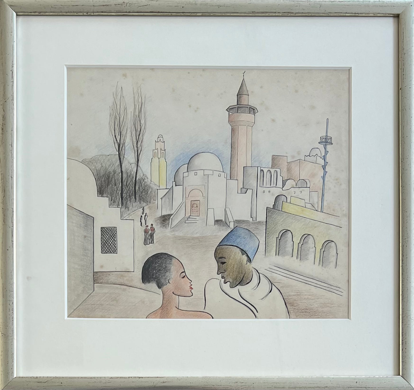 Rita Kernn-Larsen. Sketch of “Tunisia” for Politiken, 1931