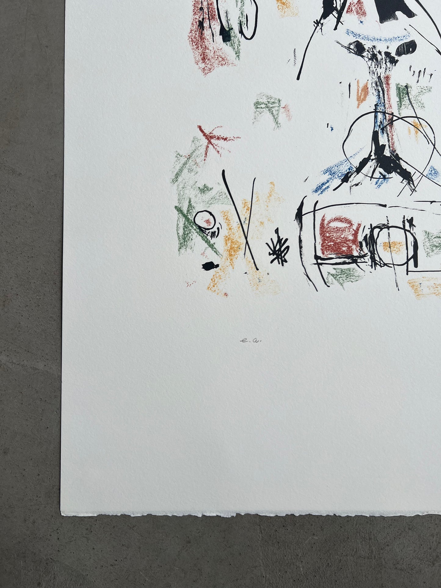 Ernest Mancoba. Composition, 1989