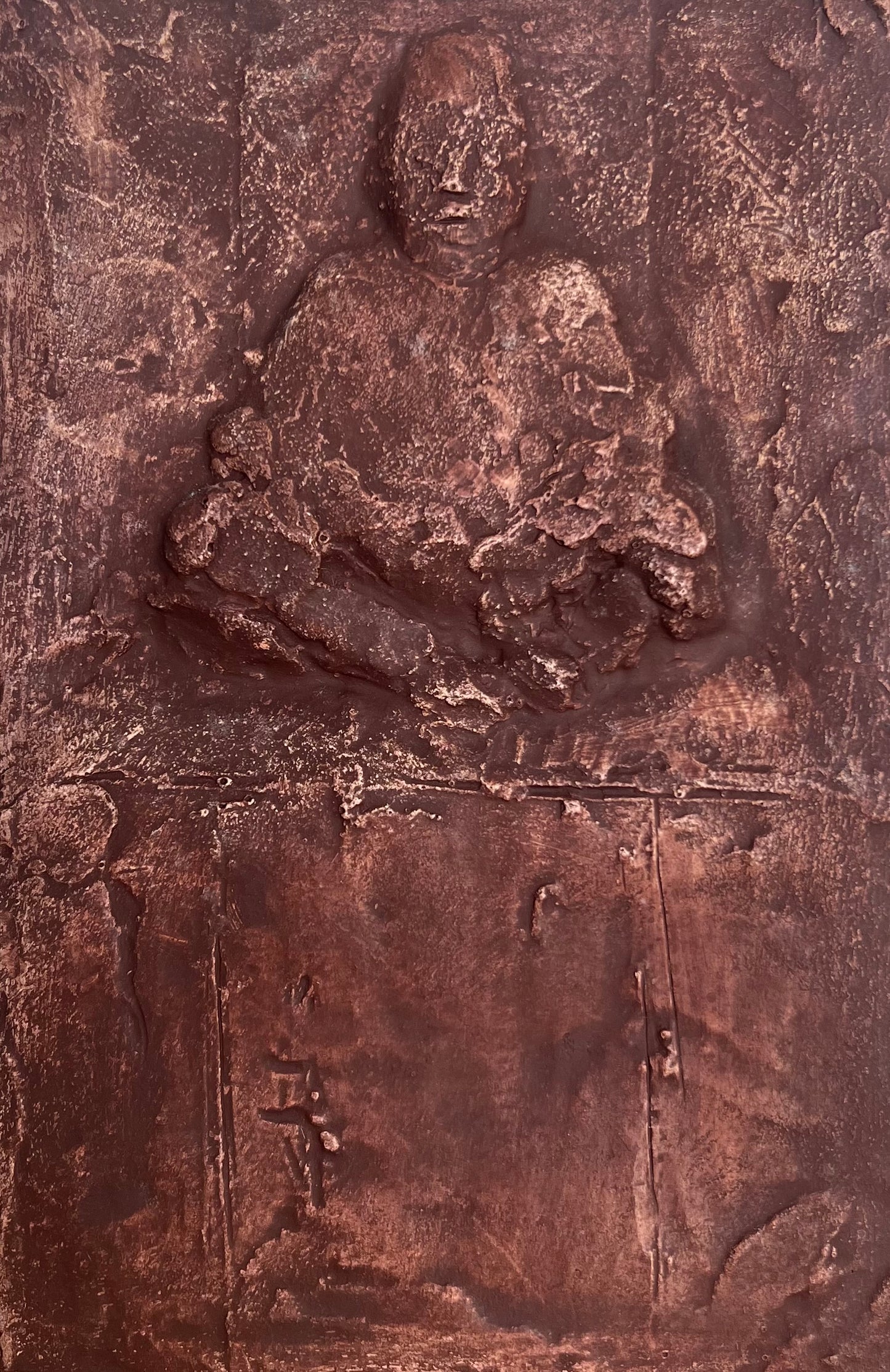 Hanne Varming. Relief of plaster