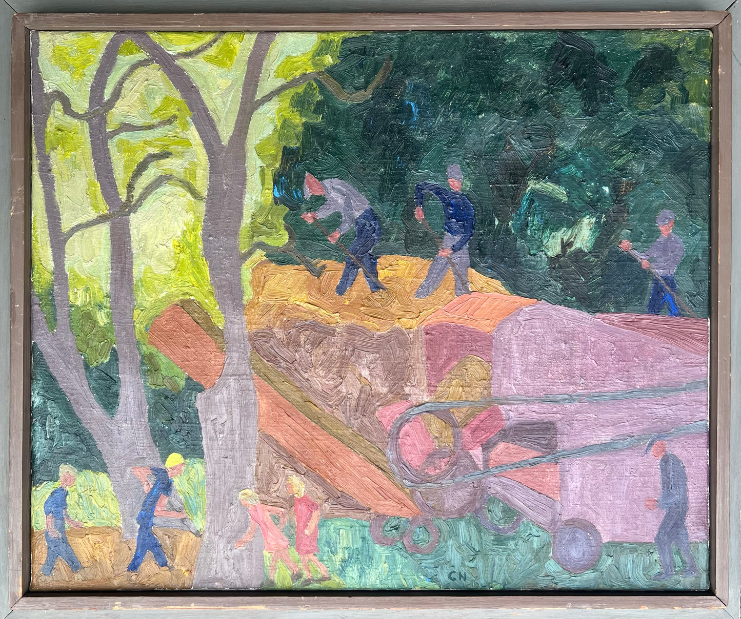 Catharina Vera Nilsson-Gehlin. “Tröskning”, 1952