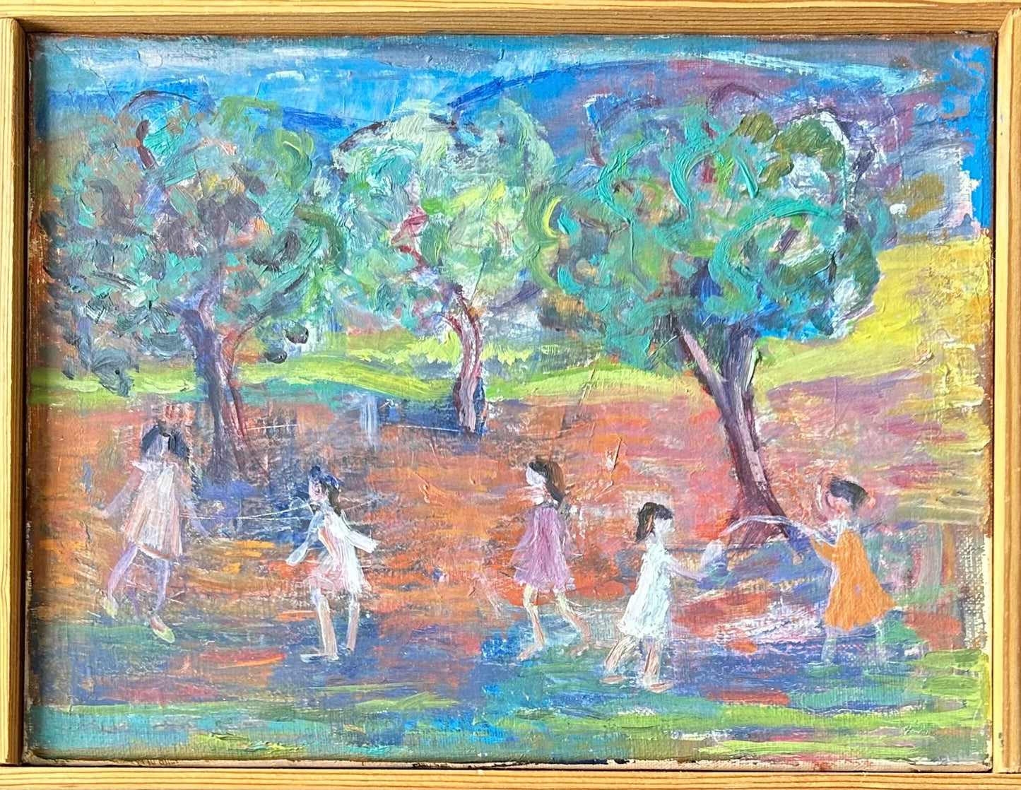 Therese Dragshøj. “Børn i landskab”, 1982