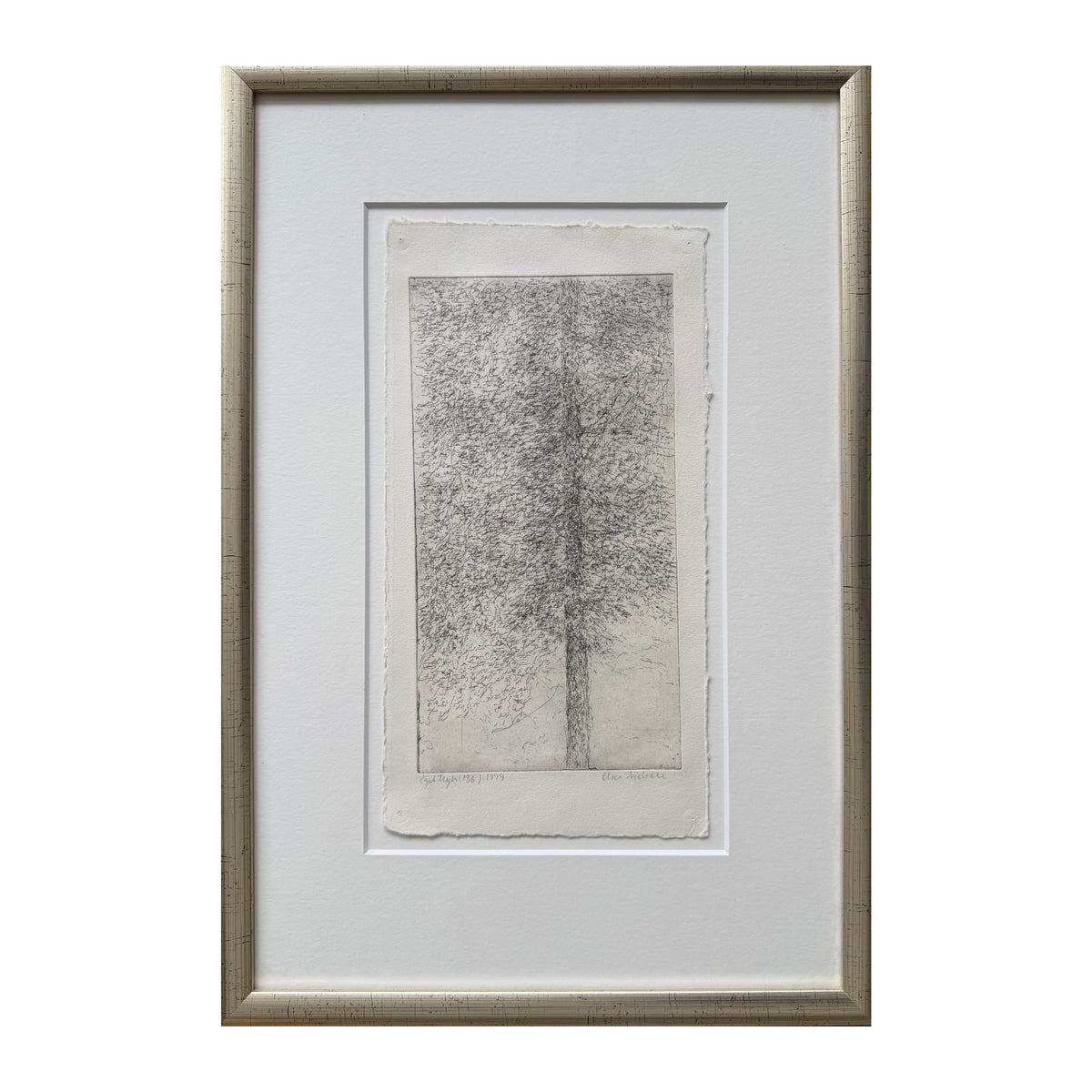 Elsa Nielsen. Study of a tree, 1979