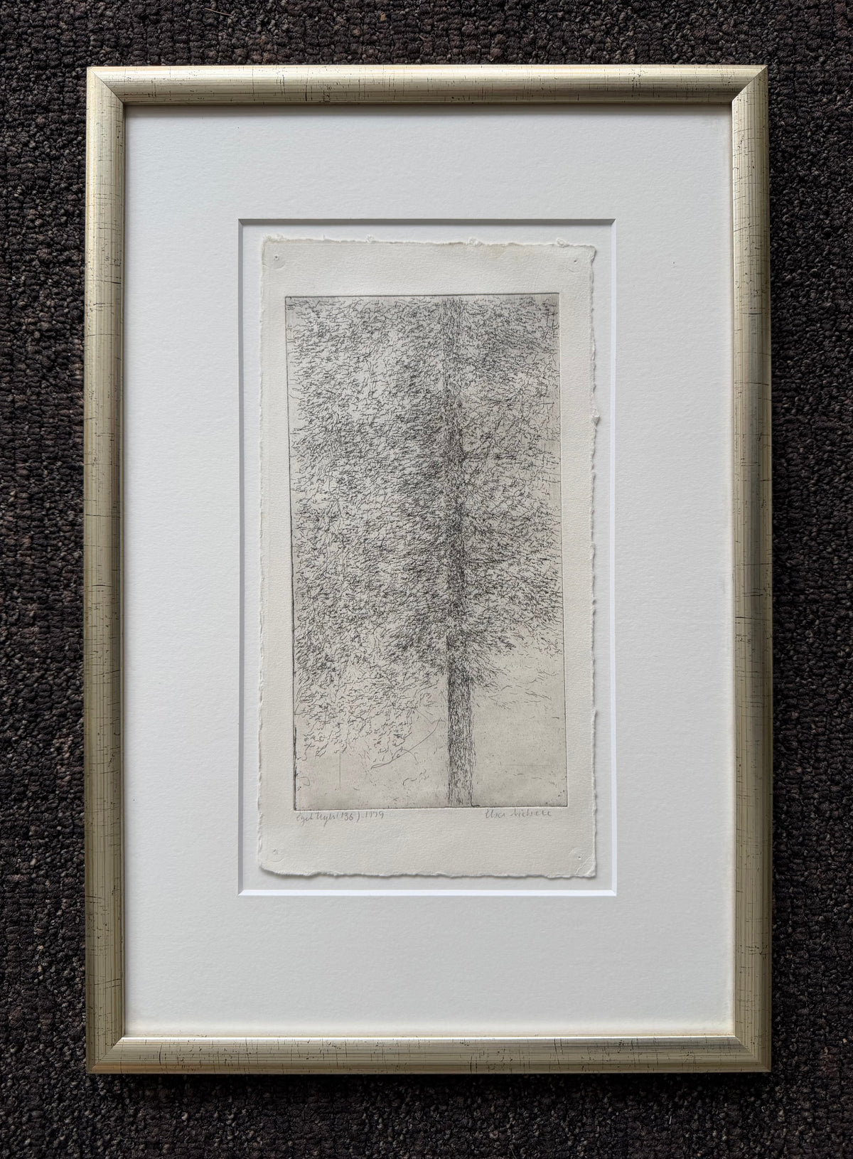 Elsa Nielsen. Study of a tree, 1979