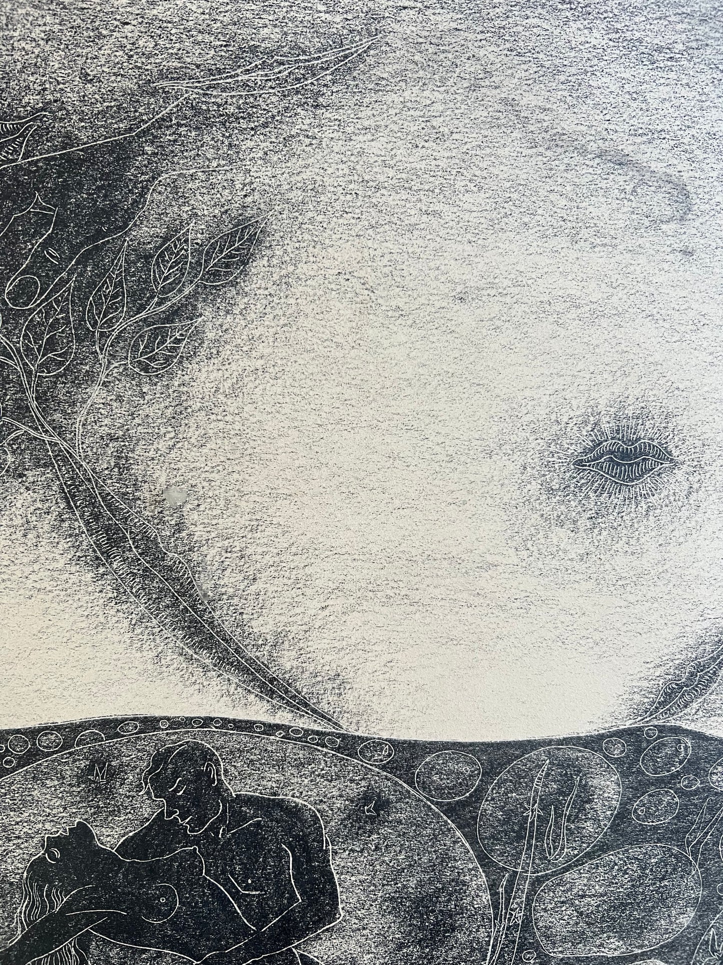 Vilhelm Bjerke-Petersen. Surreel drawing, 1945