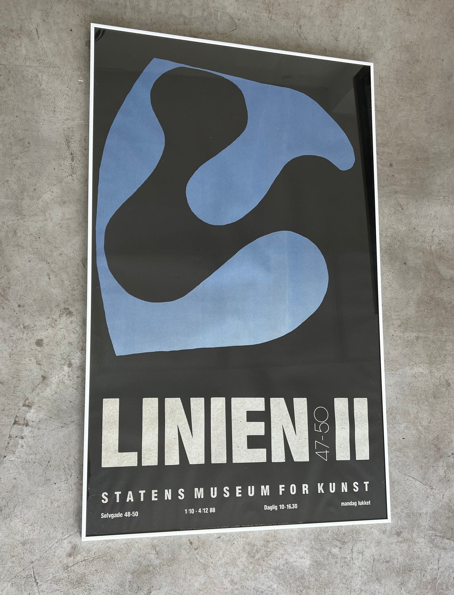 “Linien II” exhibition poster, 1988