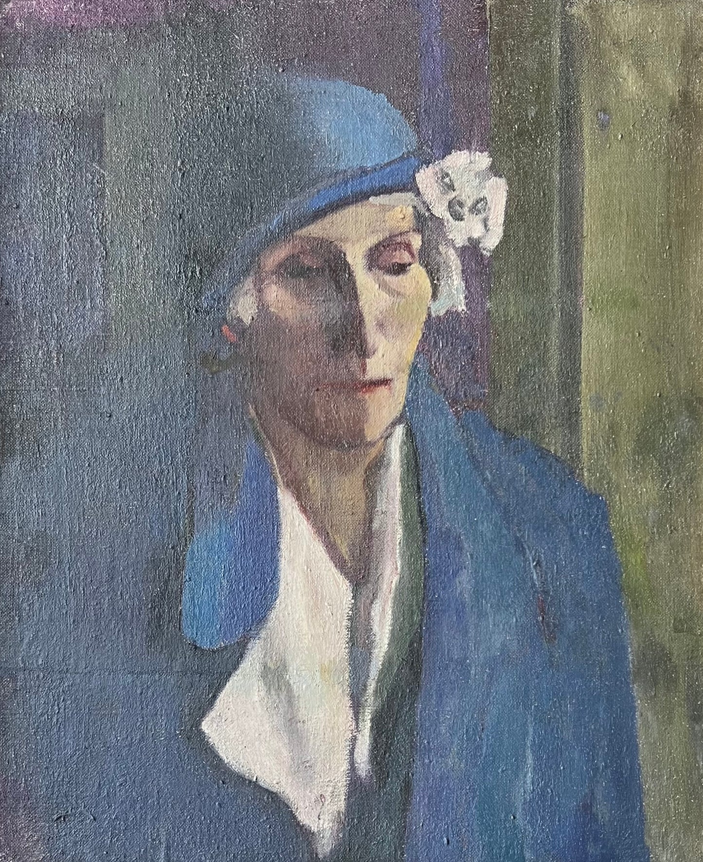 Ernst Norlind. A lady in blue