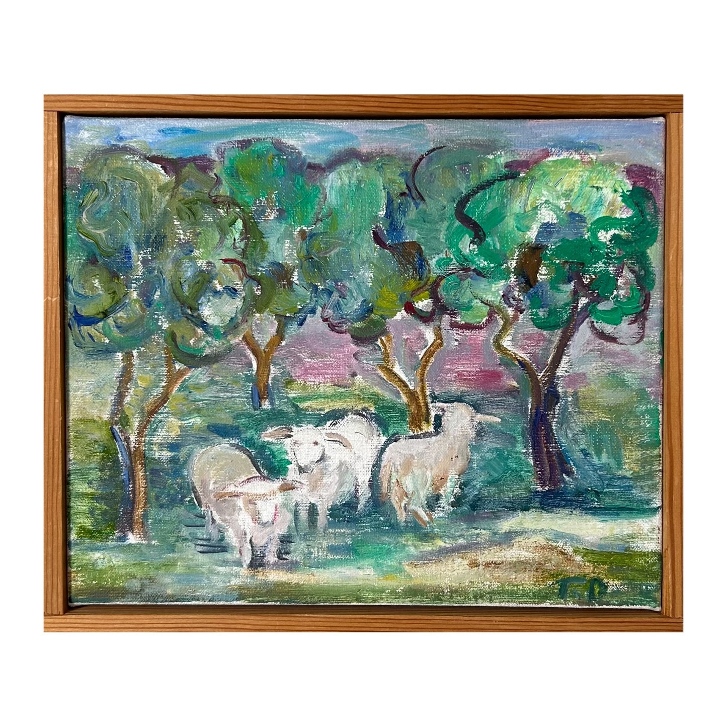 Therese Dragshøj. Landscape with sheep