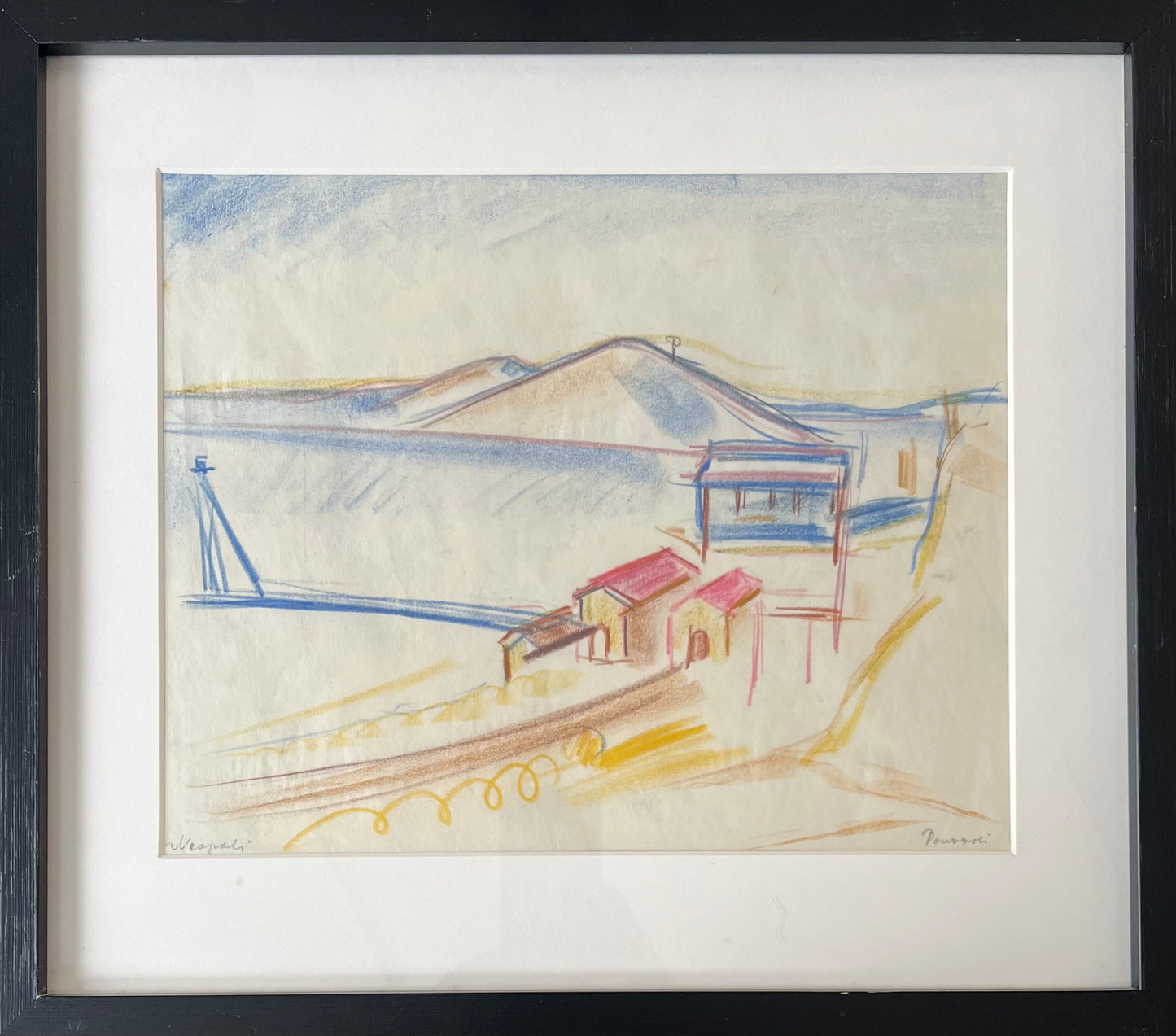 John Jon-And, ascribed to. Landscape from Naples, 1920’s