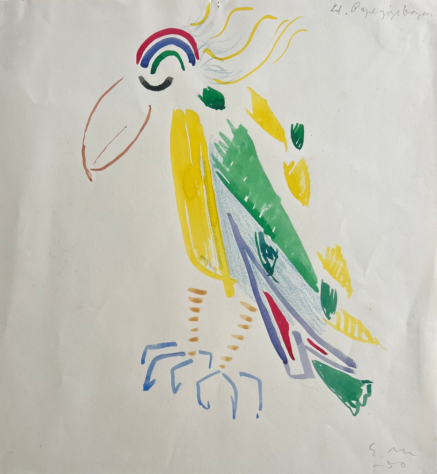 Egon Mathiesen. “Til Papegøjebogen”, 1950
