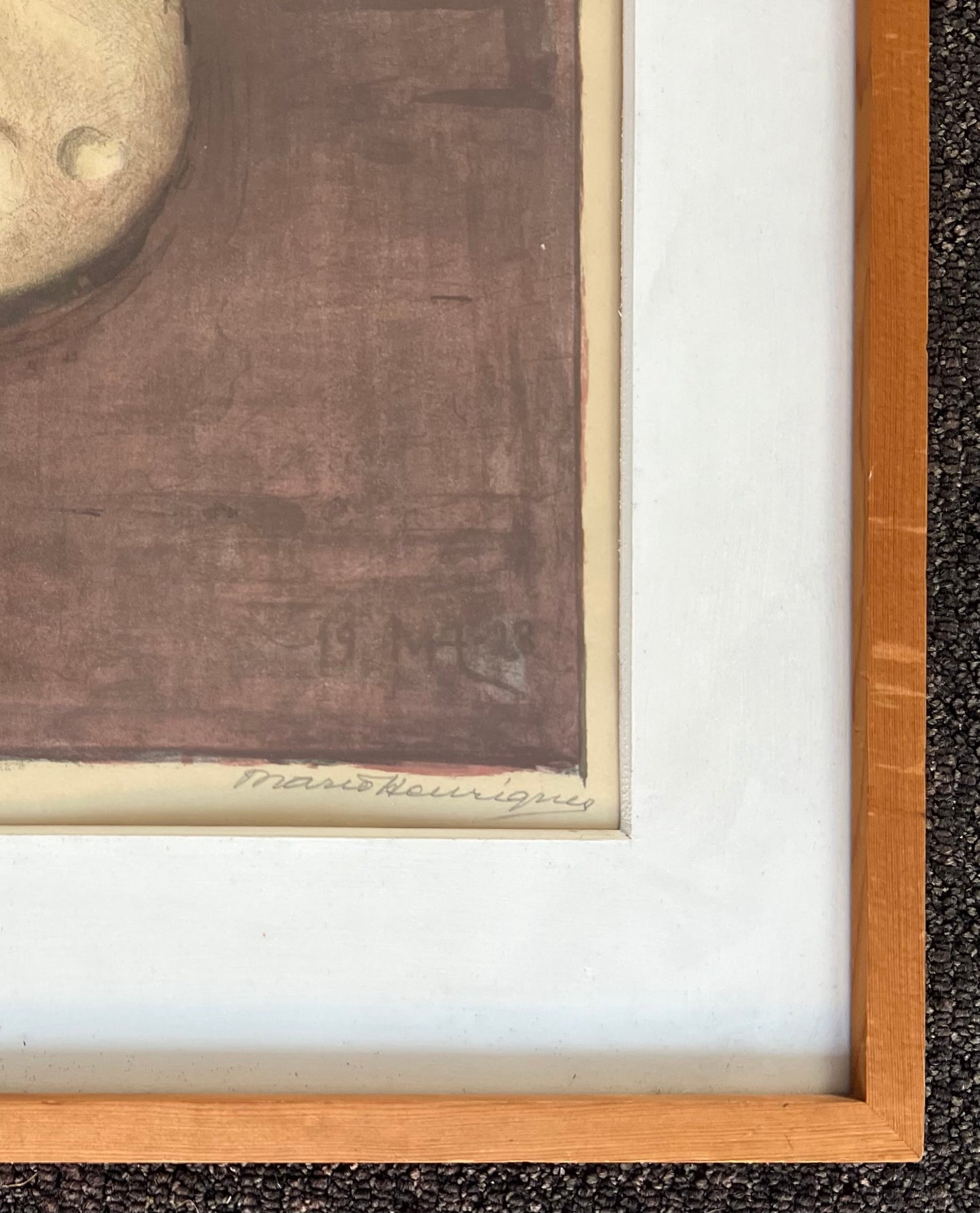 Marie Henriques. Study of a mask, 1928