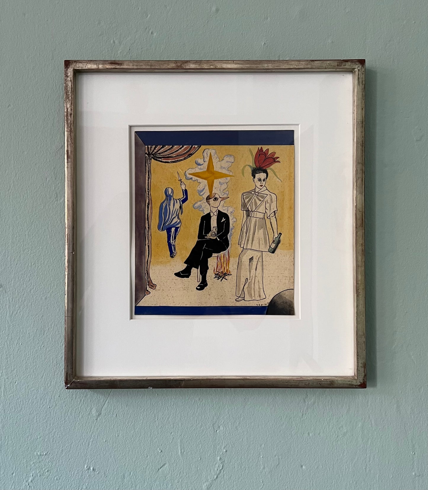 Vilhelm Bjerke-Petersen. Surreel drawing, 1935