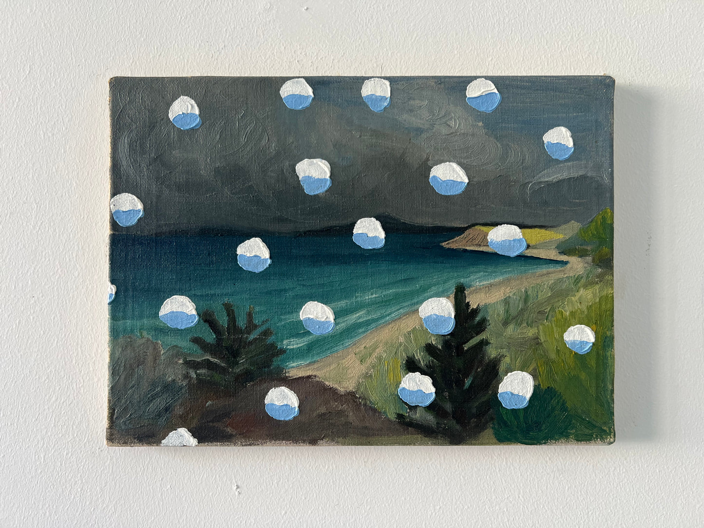 Mads Lindberg. Untitled, (Snowpainting), 2023