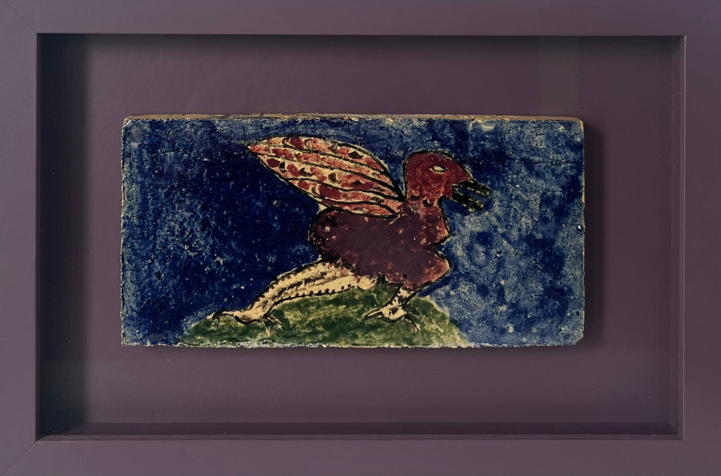 Carl-Henning Pedersen? Stoneware tile, 1950/60’s