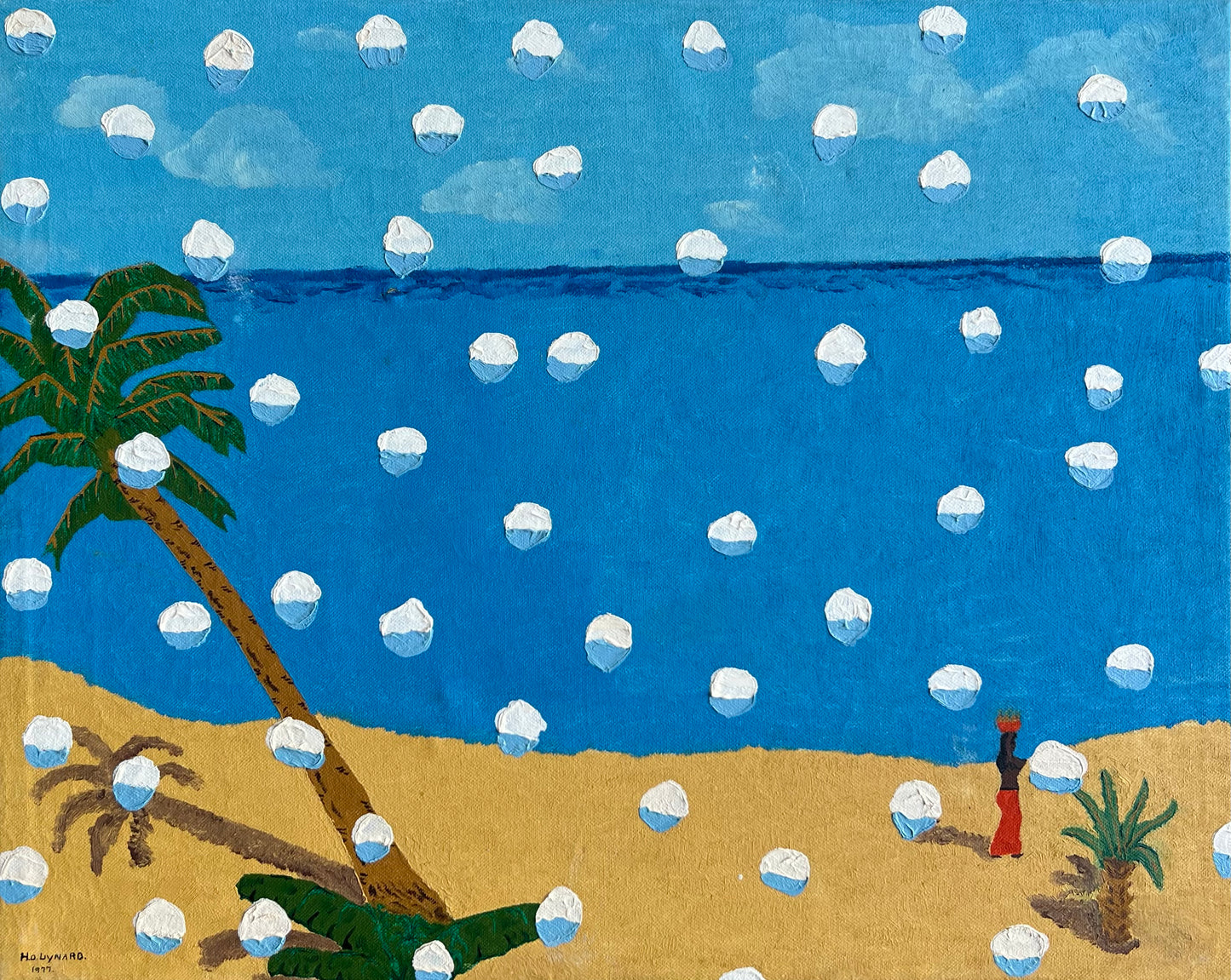 Mads Lindberg. Untitled, (Snowpainting), 2021