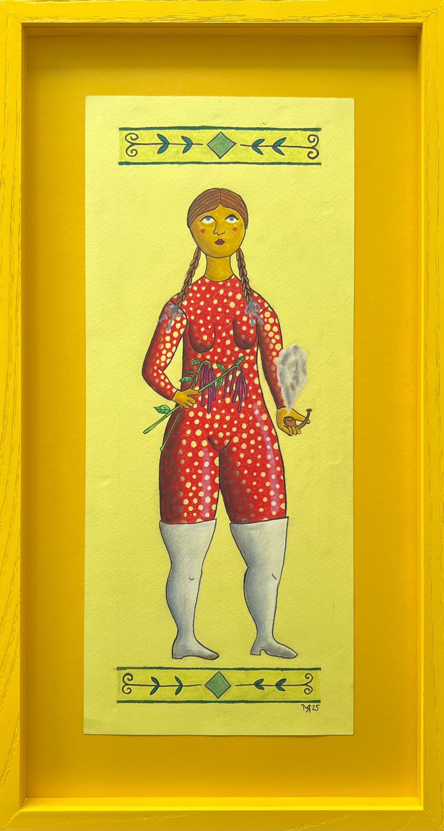 Mette Rasmussen. “Piberygende kvinde III”, 2025