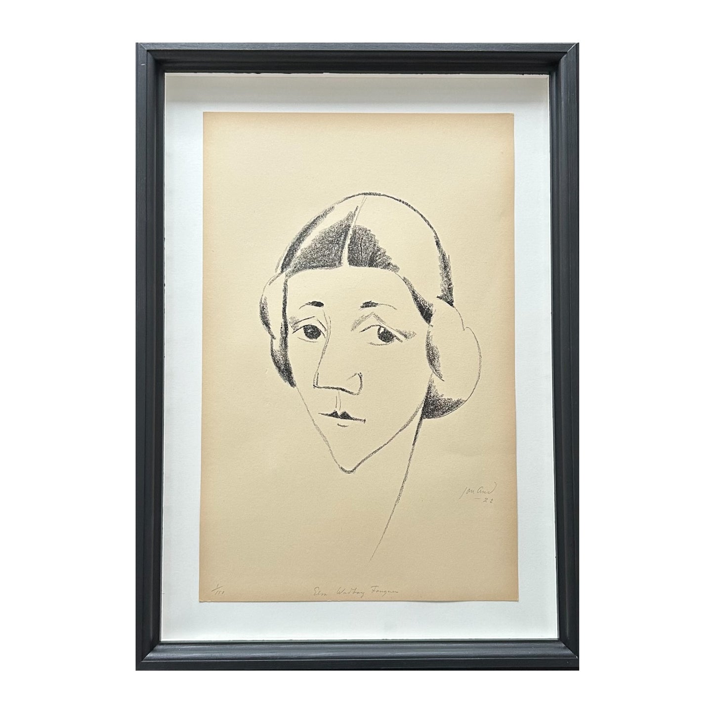 John Jon-And. Portrait of Elsa Widborg, 1922