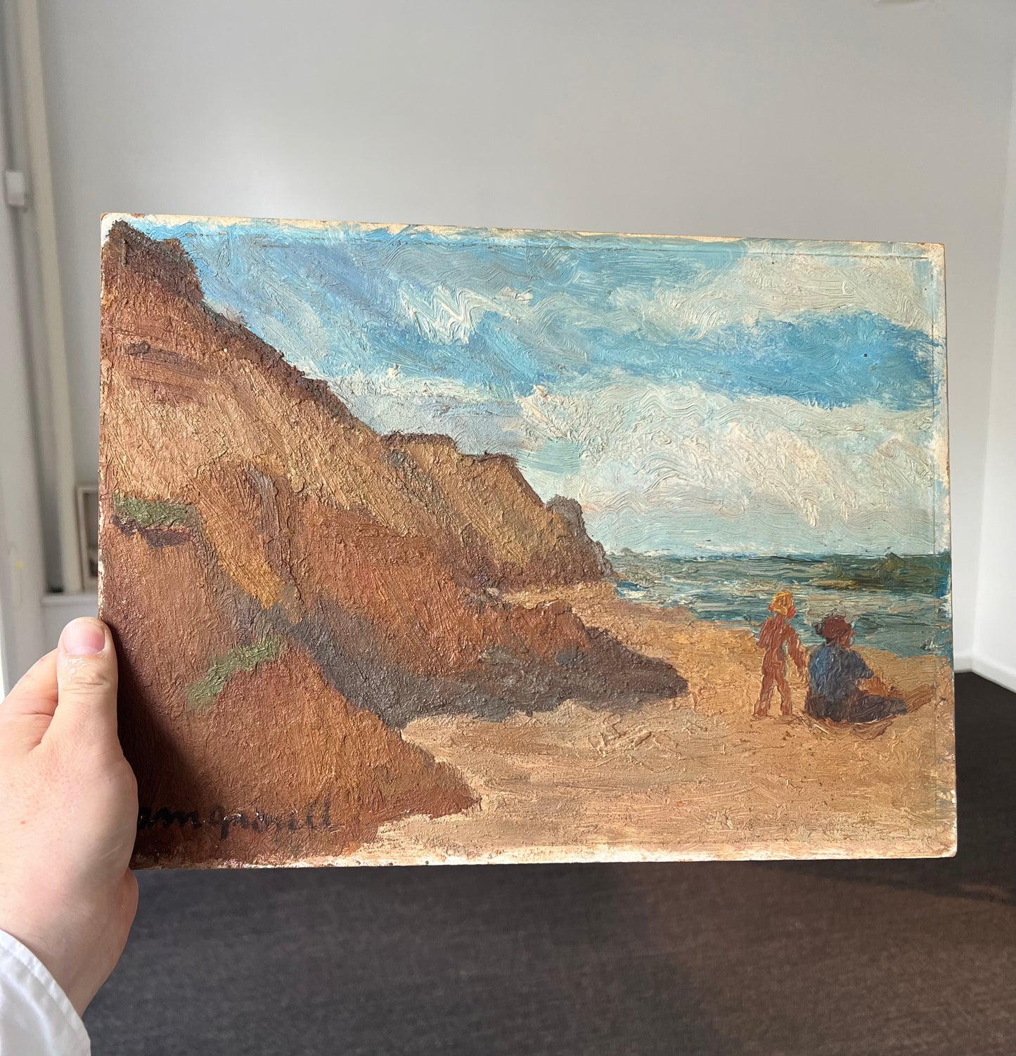 Anne Margrethe Grosell. Study from the beach