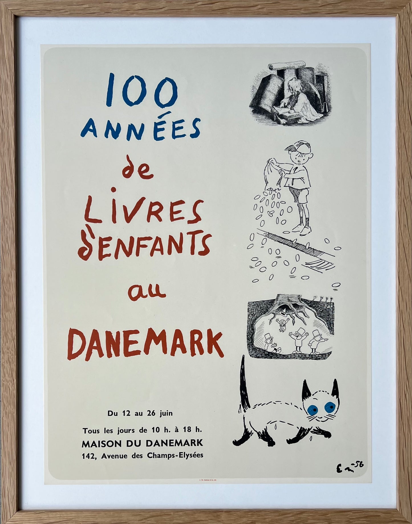 Egon Mathiesen. “100 années de livres d’enfants au Danemark”, 1956
