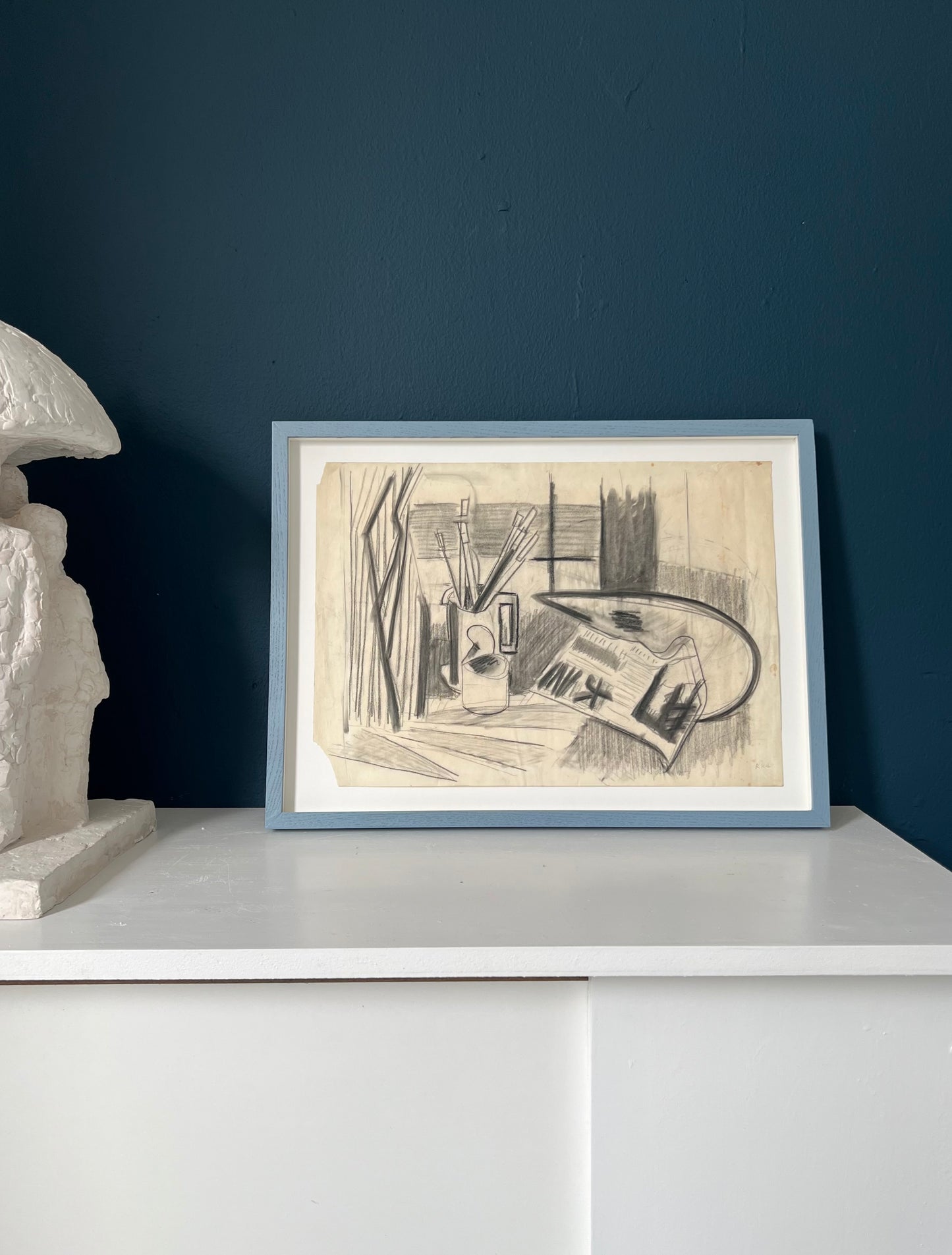 Rita Kernn-Larsen. Study of brushes and palette, ca. 1950s