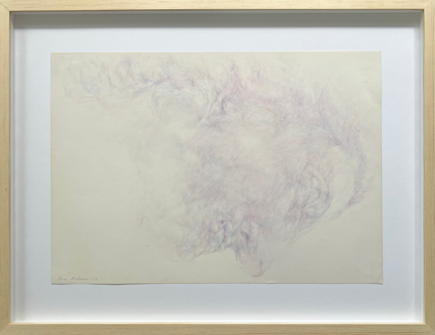 Elsa Nielsen. Study of a head, 1977