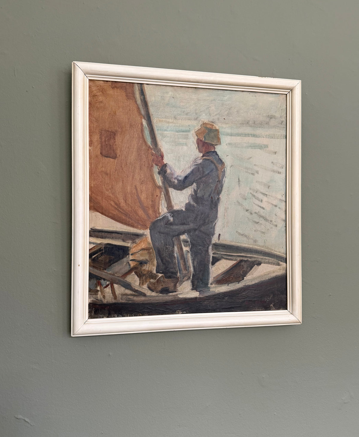 K. O. Hilkier. Sailor in his boat, 1930’s