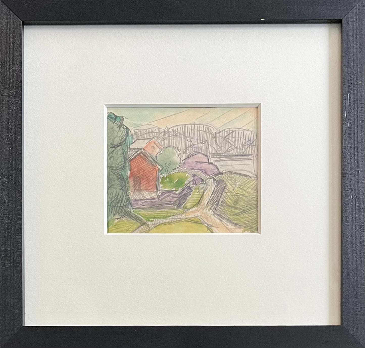 Agnes Cleve. House in a landscape