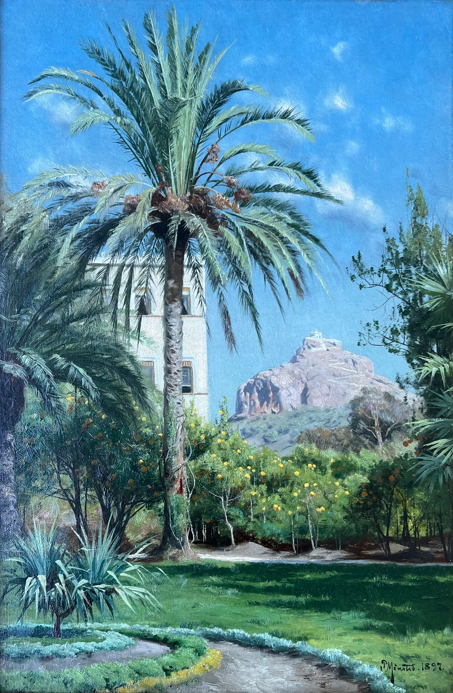 Peder Mønsted. The Royal Gardens in Athens, 1897