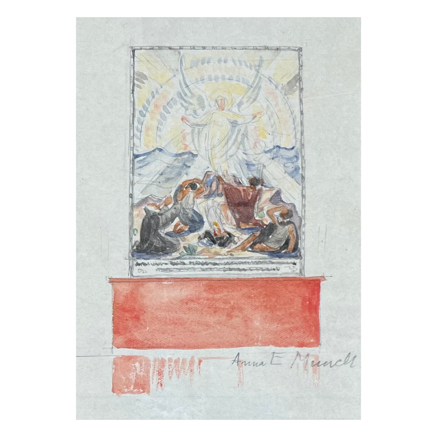 Anna E. Munch. Sketch for an Altarpiece