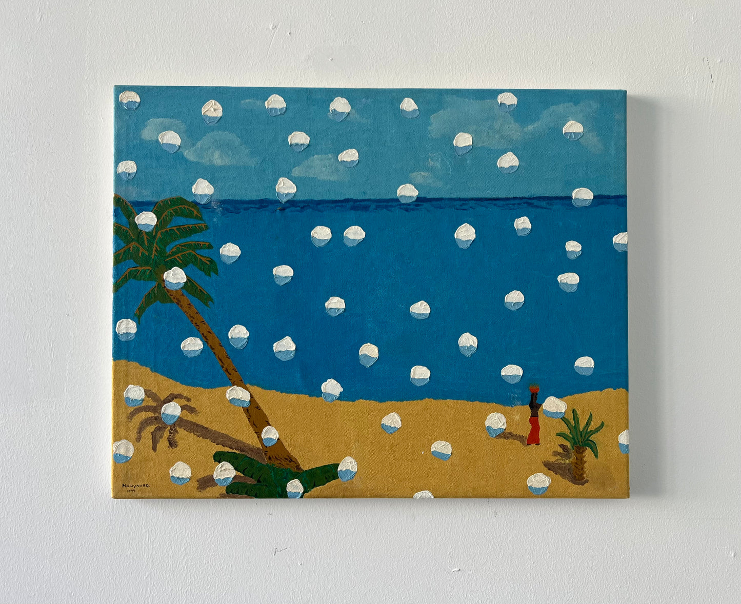 Mads Lindberg. Untitled, (Snowpainting), 2021