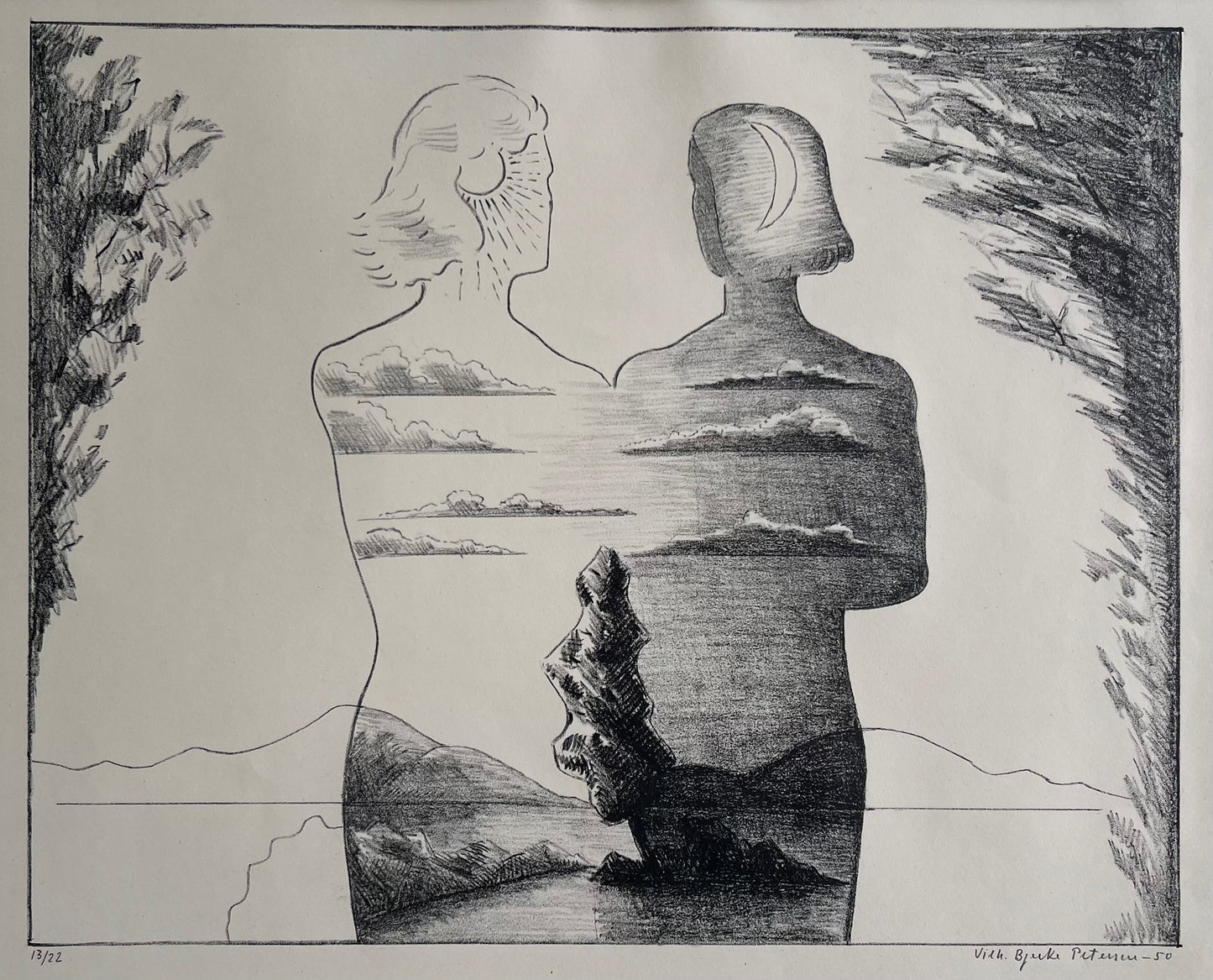 Vilhelm Bjerke Petersen. Composition, 1950