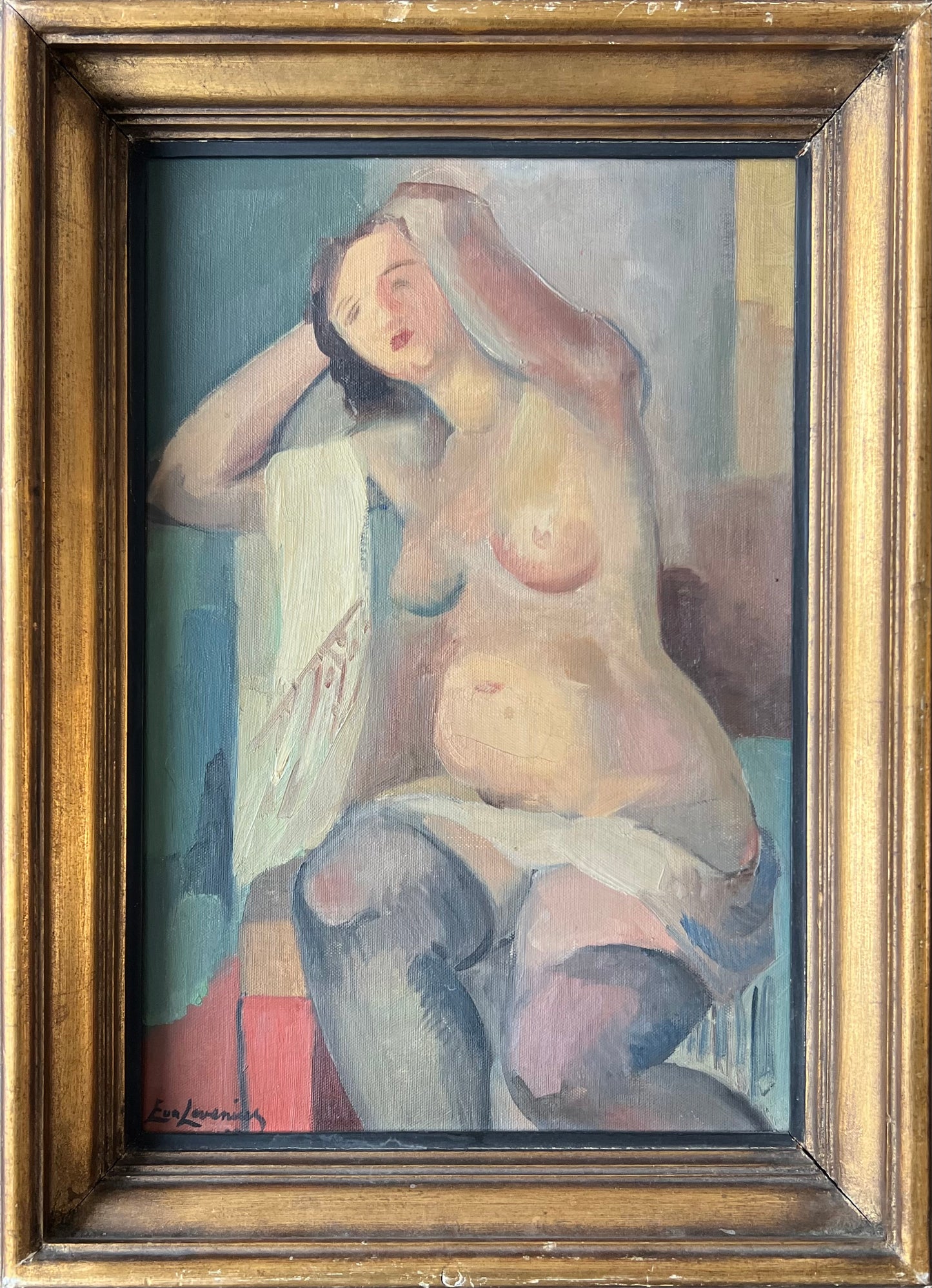 Eva Levenius. Study of a nude model, 1932