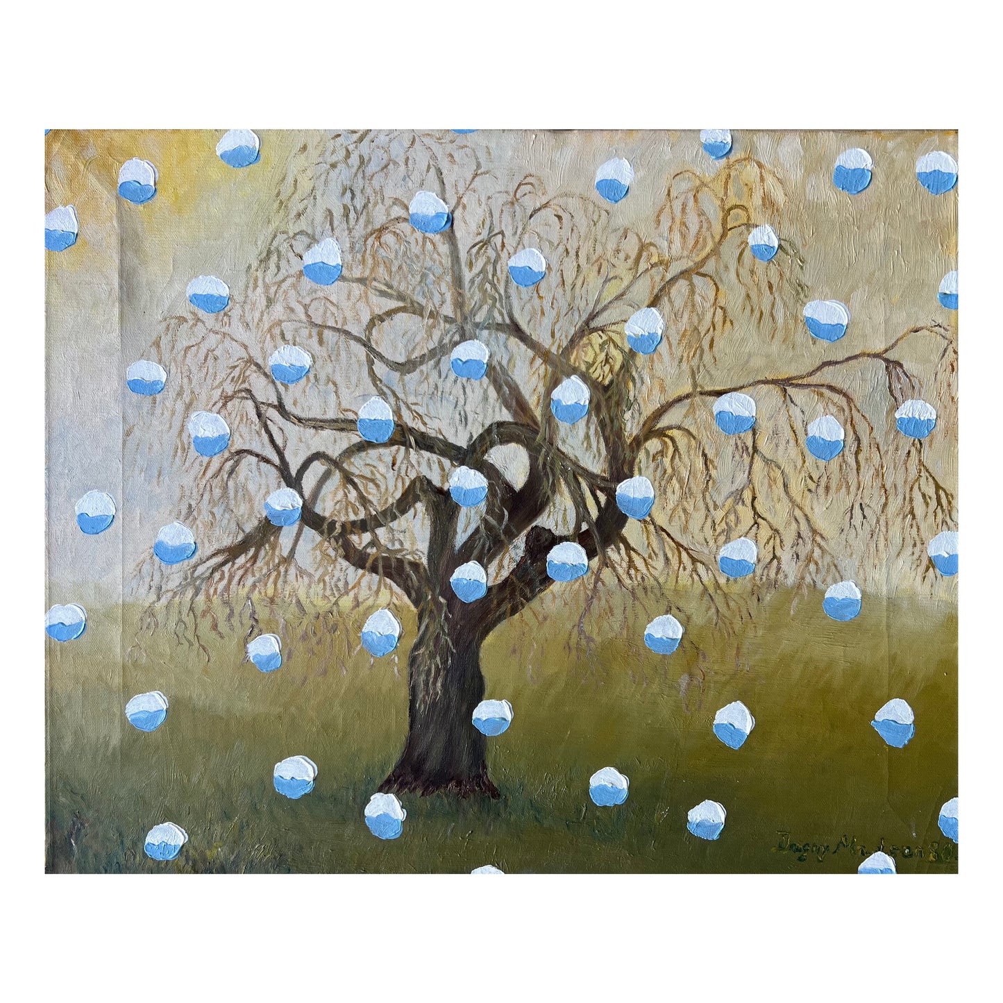 Mads Lindberg. Untitled, (Snowpainting), 2023