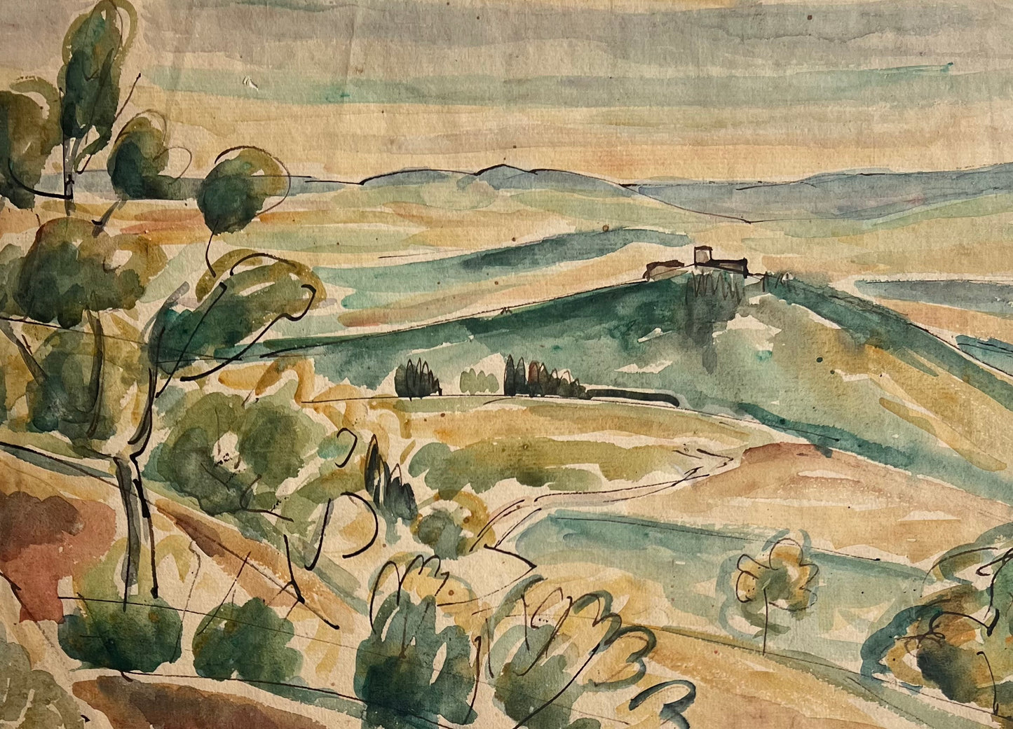 Astrid Holm. Italian landscape, ca 1908