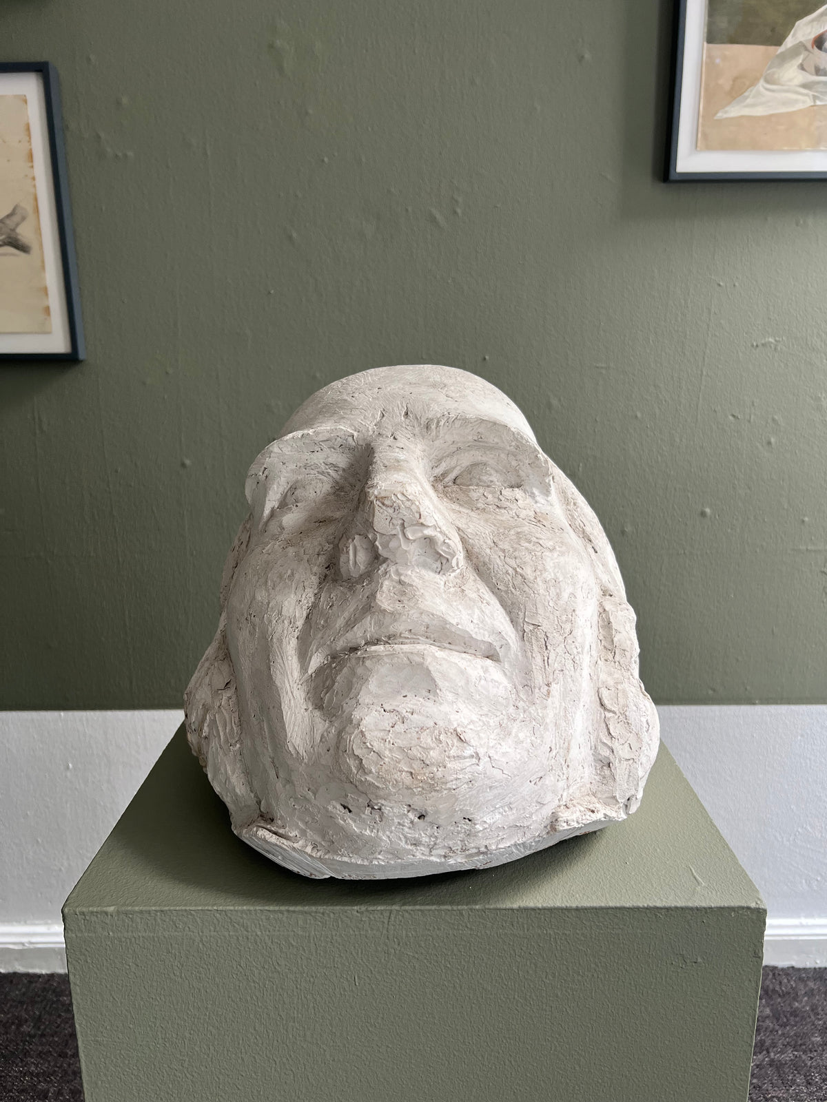 Niels Skovgaard. Study for the head of Grundtvig