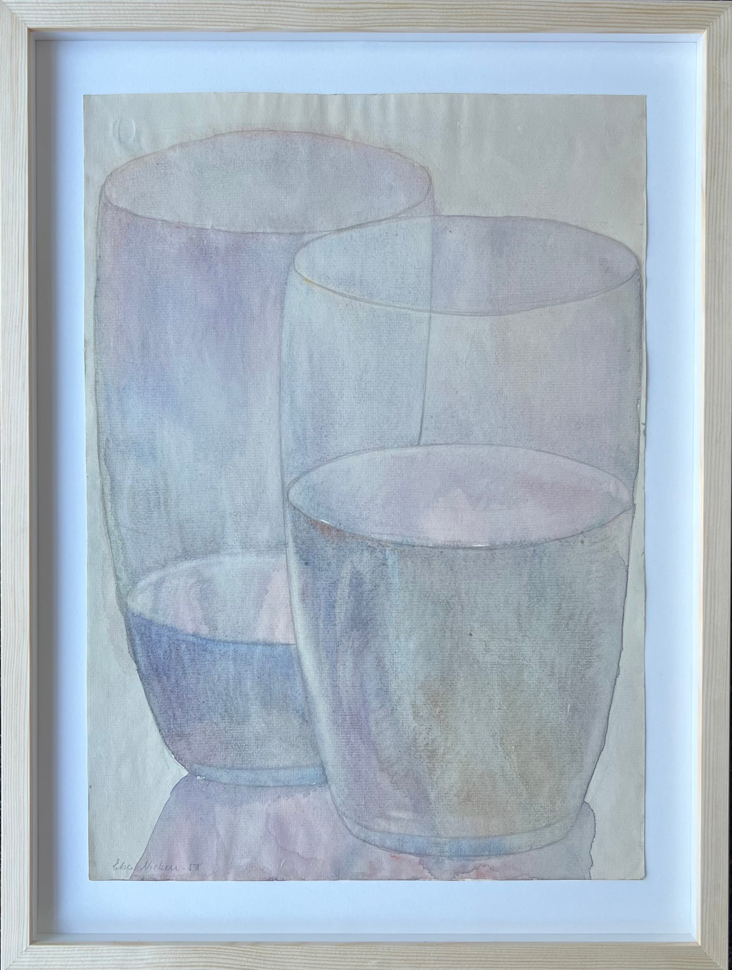 Elsa Nielsen. Two glasses, 1958