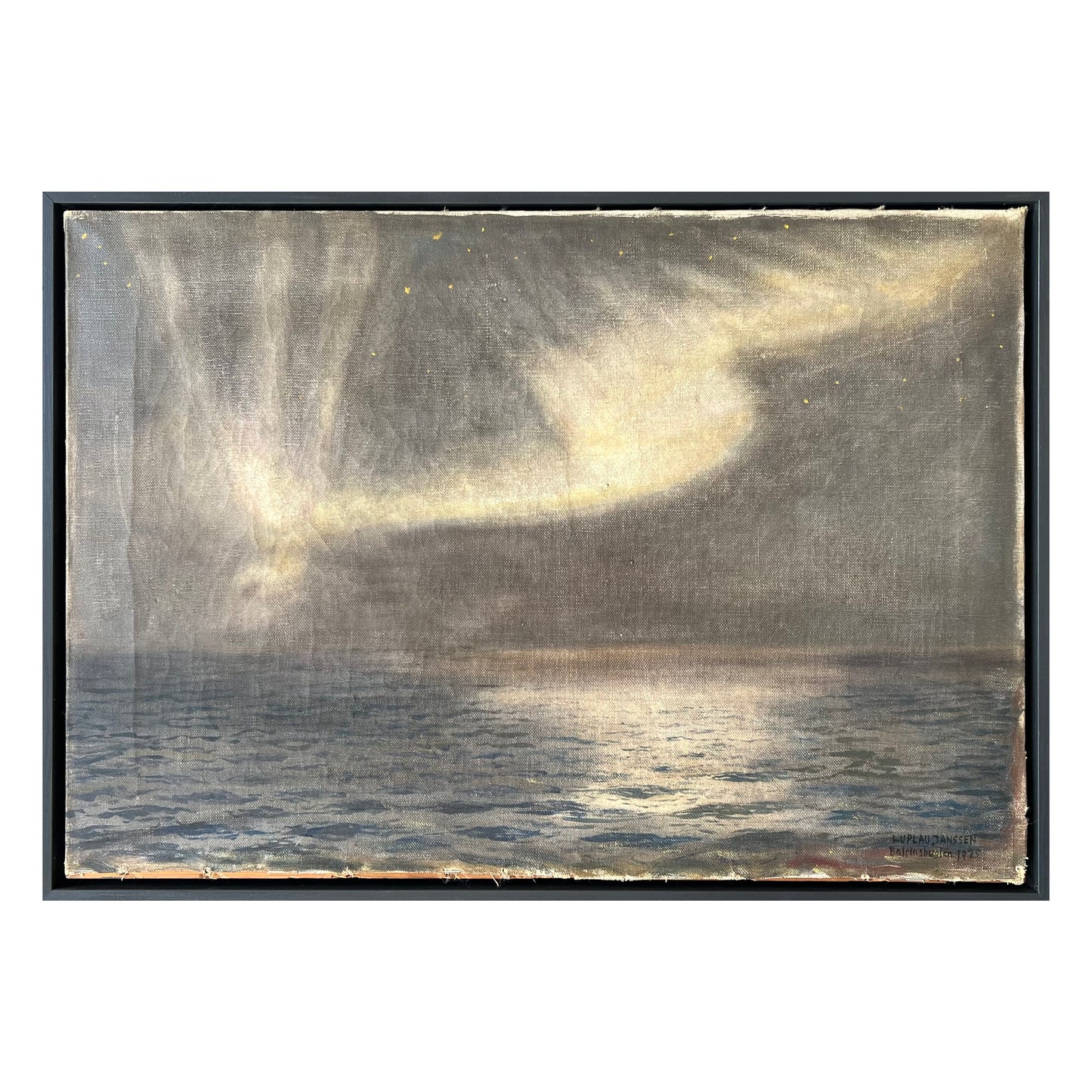 Luplau Janssen. Northern lights over Baffin Bay, 1925