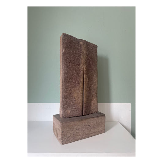 Abstract sculpture of solid stone, 1980’s