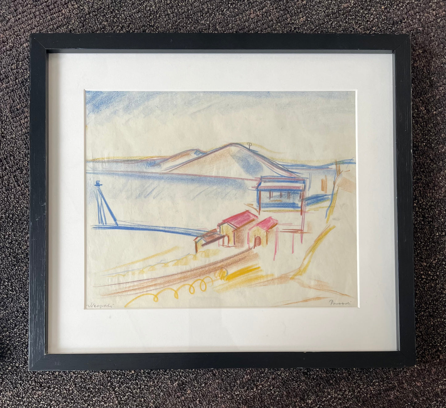 John Jon-And, ascribed to. Landscape from Naples, 1920’s