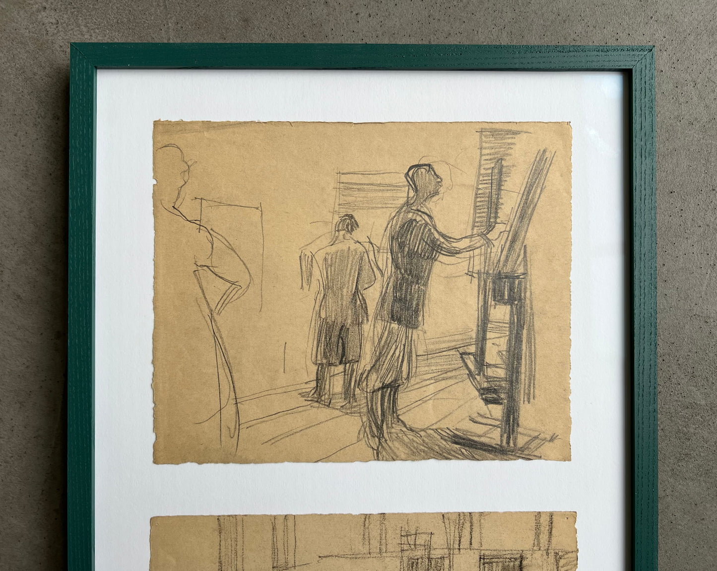 Bizzie Høyer. Sketch from the drawing School and from Frederiksberg Svømmehal”, 1930’s
