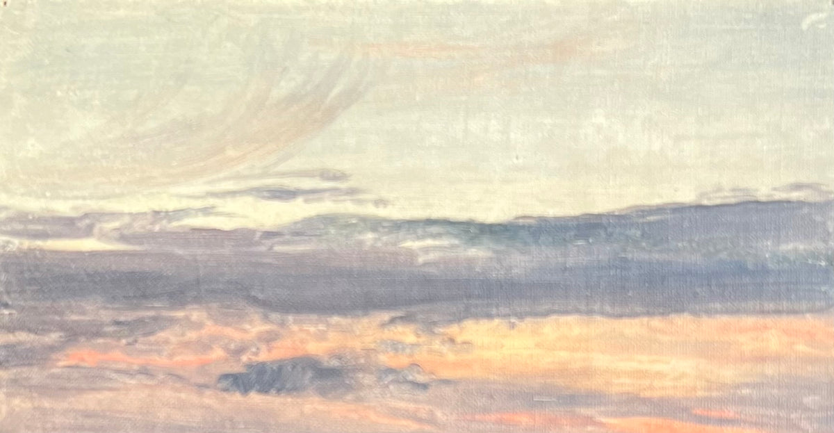 Niels Skovgaard. Sunset cloud study