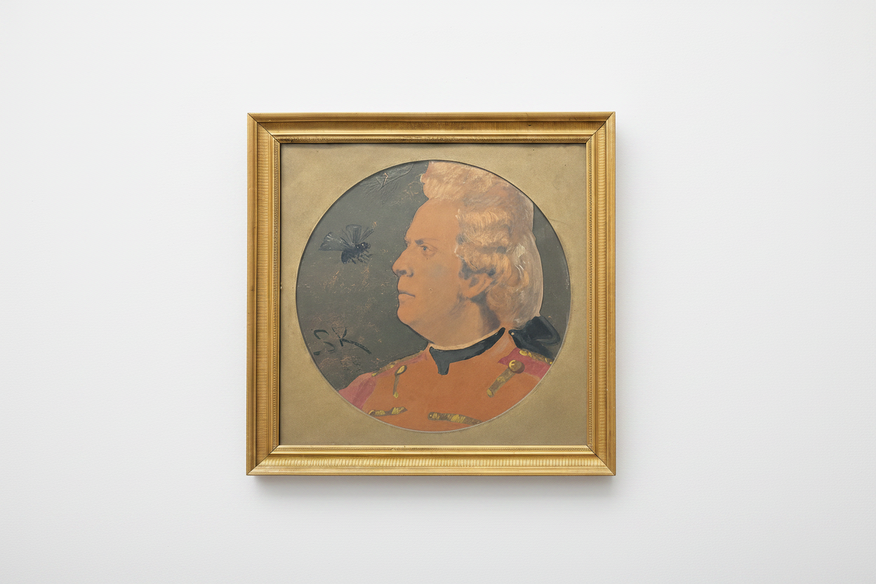 P. S. Krøyer. “Den næsvise flue, portræt af skuespiller Severin Abrahamsen”, 1885