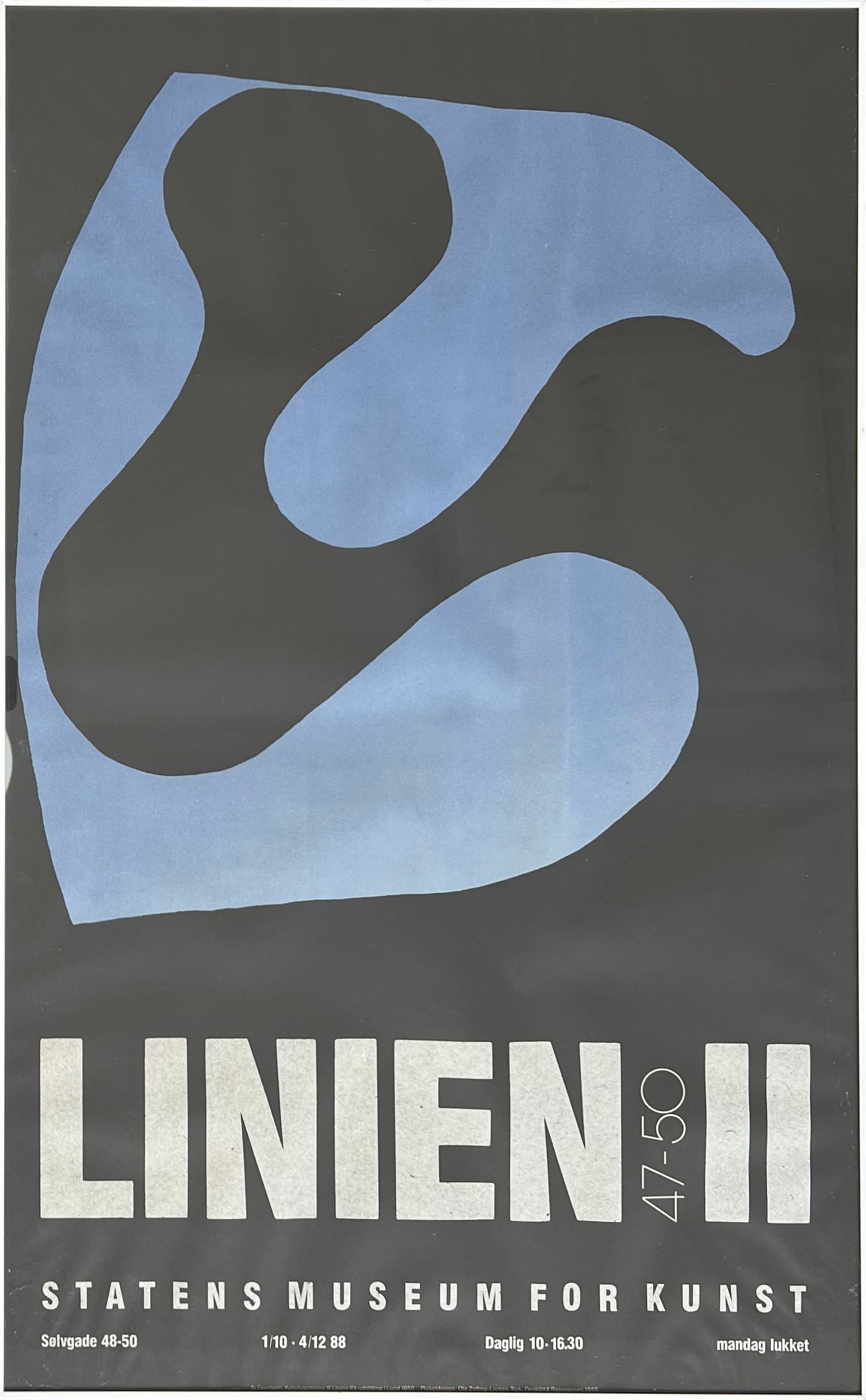 “Linien II” exhibition poster, 1988