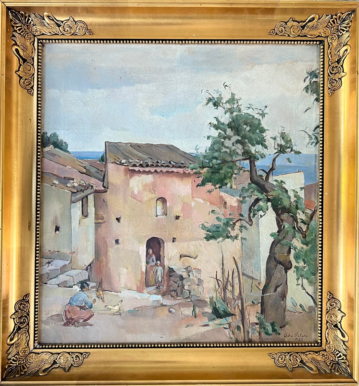 Oda Peters. Italian village, 1922