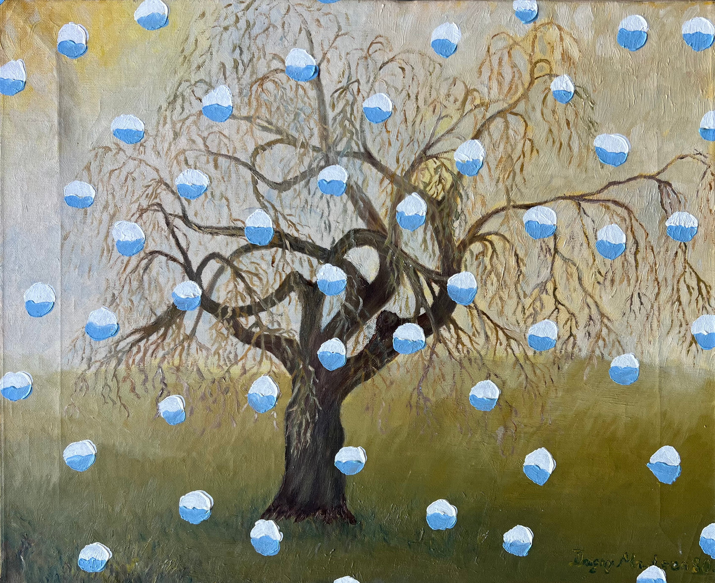 Mads Lindberg. Untitled, (Snowpainting), 2023