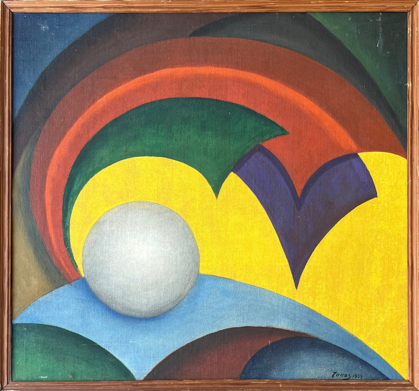 Decorative abstract painting, 1954