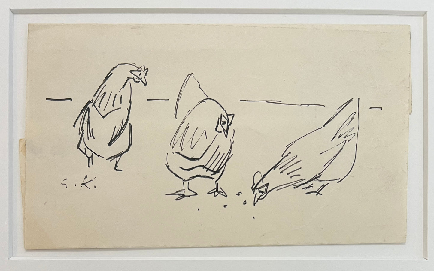 Elisabeth Karlinsky. Study of chickens