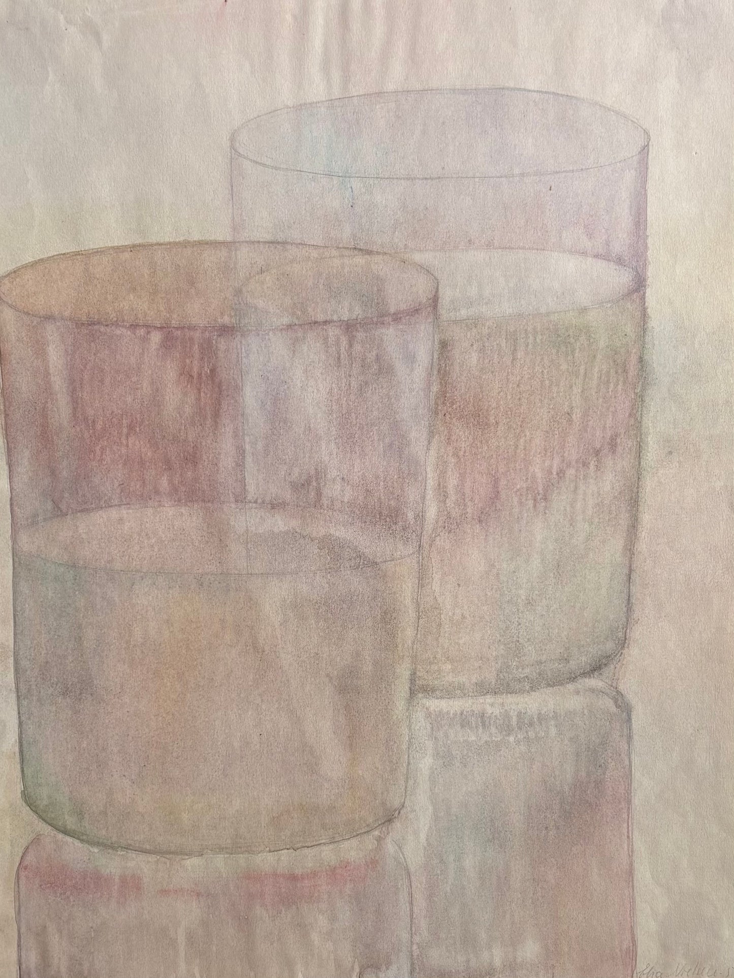 Elsa Nielsen. Study of glasses