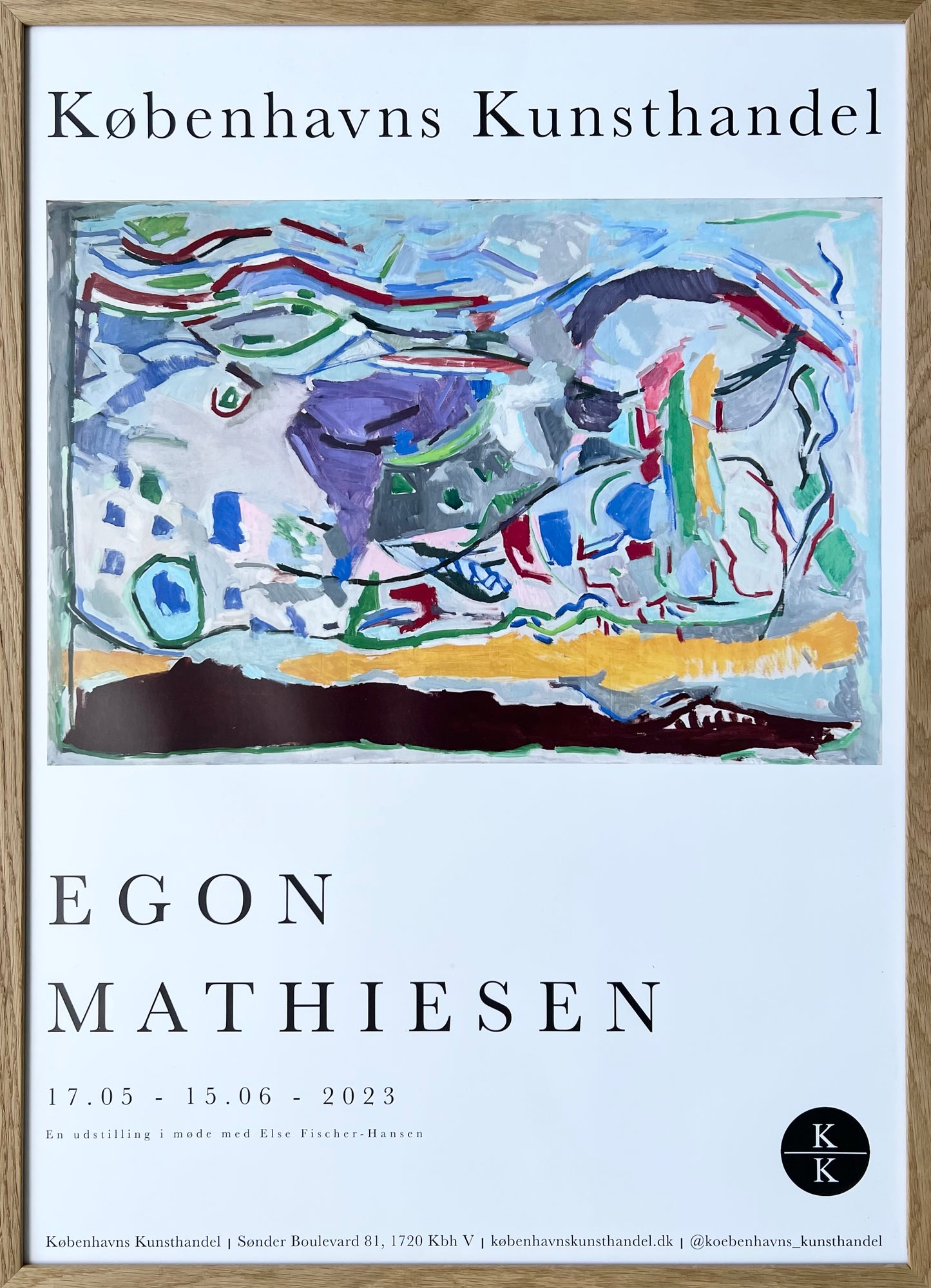 Egon Mathiesen. Exhibition poster, 2023