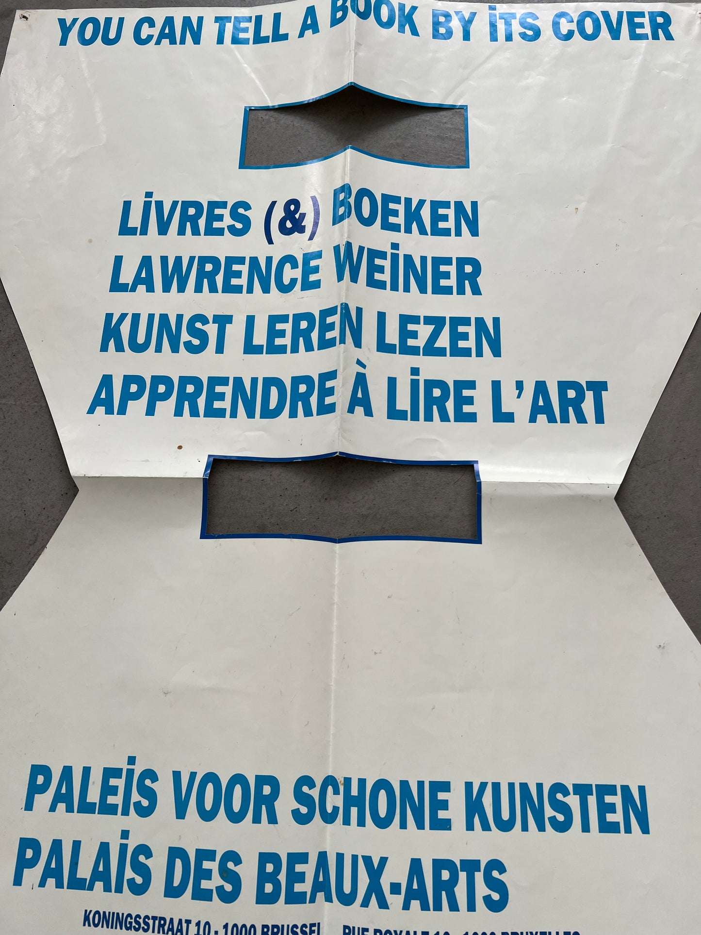 Lawrence Weiner. Exhibition poster, 1991